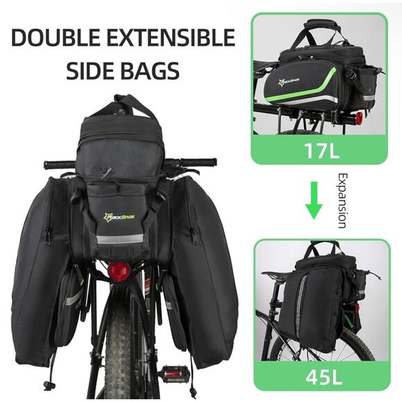 RockBros NWT Waterproof Bike Trunk Bag 17L-45L - Picture 5 of 11